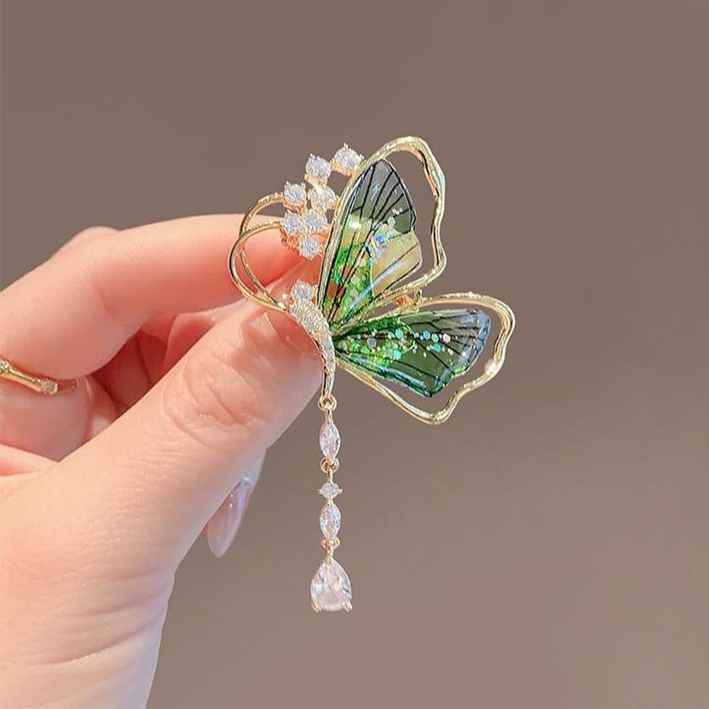 Butterfly Brooch Bon Brooch Accessories Zirconia Jewelry Elegant Ceremony Spring Summer Animals Insects Student Gift Birthday Event Women's Men's