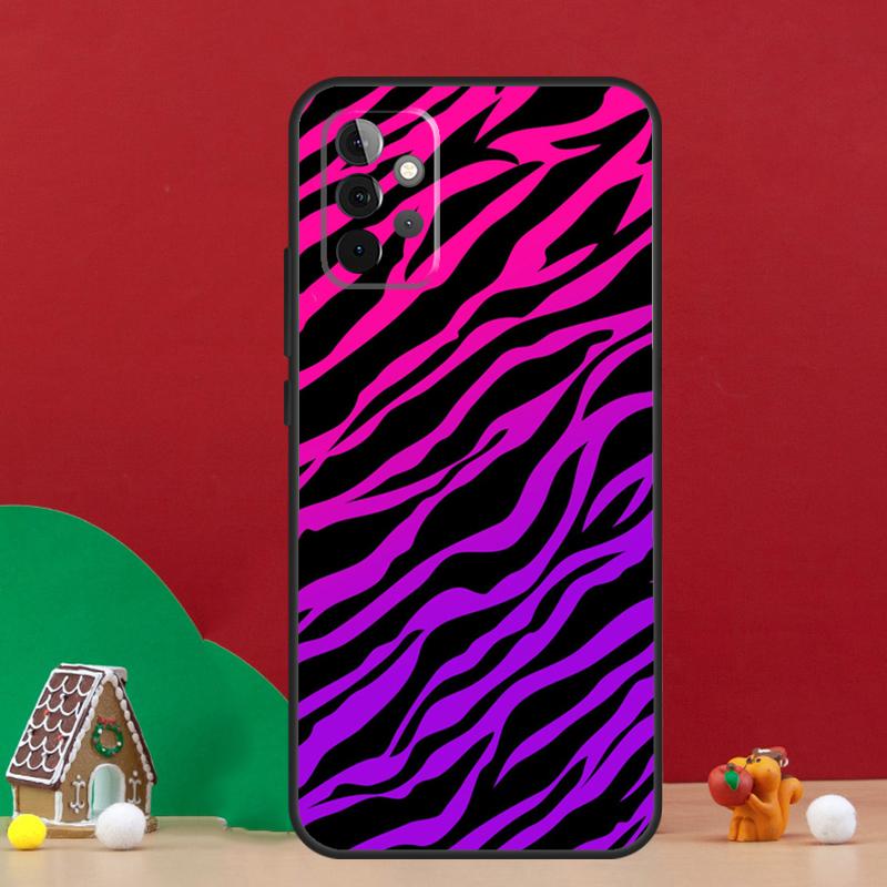 Zebra Skin Print Case For Samsung Galaxy A17 A06 A16 A56 A36 A54 A34 A14 A52 A32 A13 A23 A33 A53 A15 A35 A55