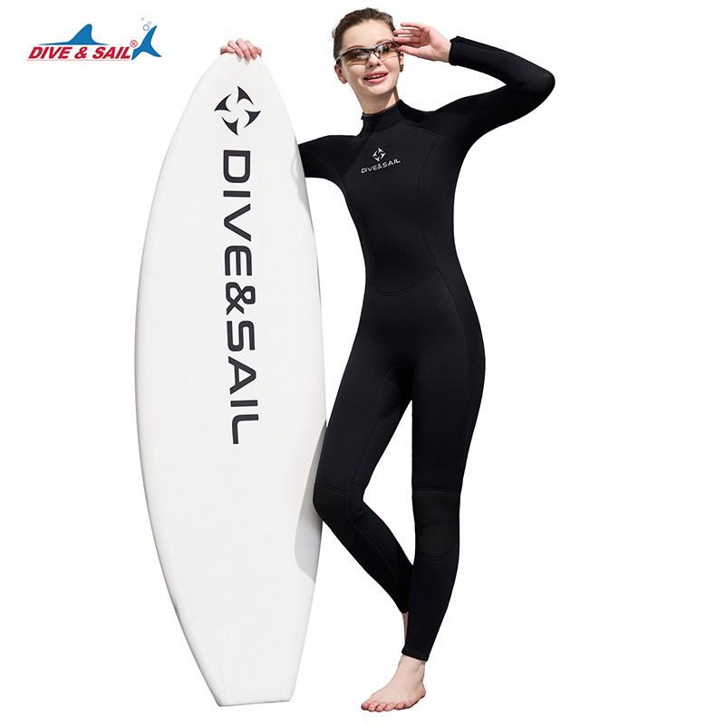 Womens 3mm Full Wetsuit Snorkeling Diving Surfing Jellyfish Protection Warm Thermal Long Sleeve