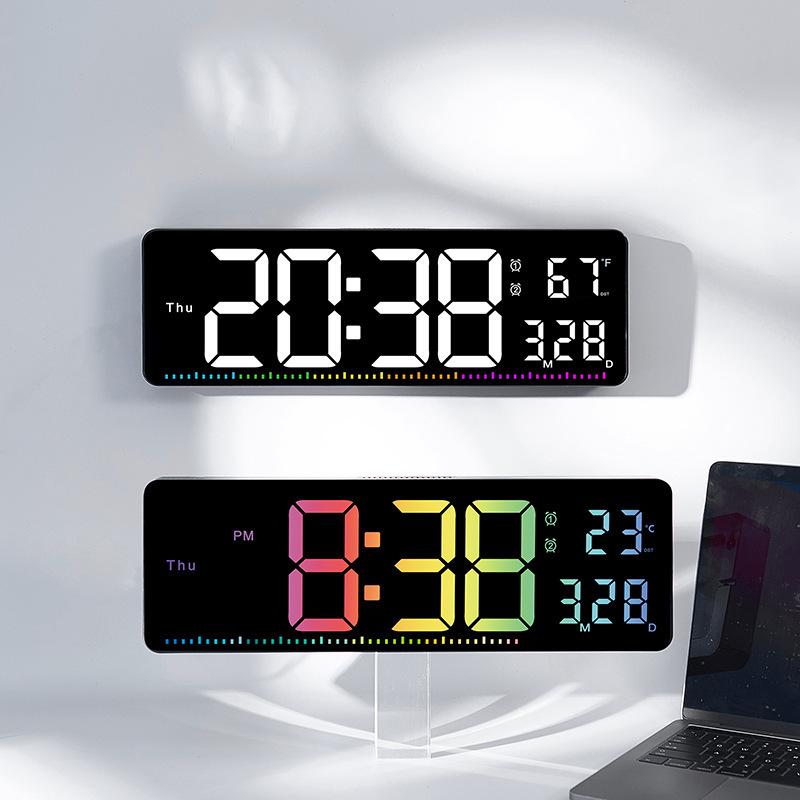 Multifunctional Large Screen Wall Clock for Living Room & Gym - Model 6663