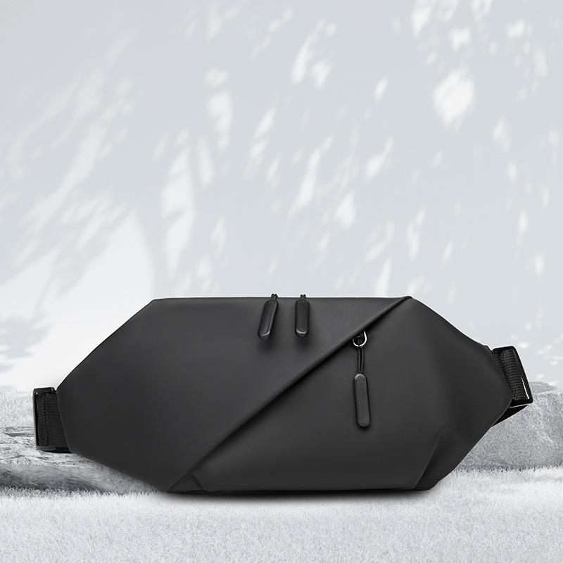 Herren Hüfttasche Textur Outdoor Laufen Handy Tasche Große Kapazität Wasserabweisend Lässig Ein-Schulter Crossbody Tasche