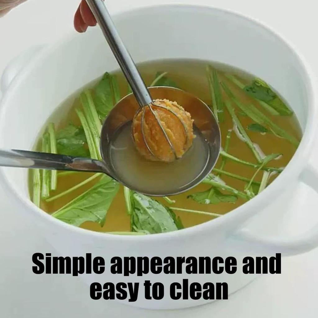 Miso Stirring Stick 304 Stainless Steel Double-head Whisk Manual Cream Sender Stirring Spoon Food Grade Blender Kitchen Tool