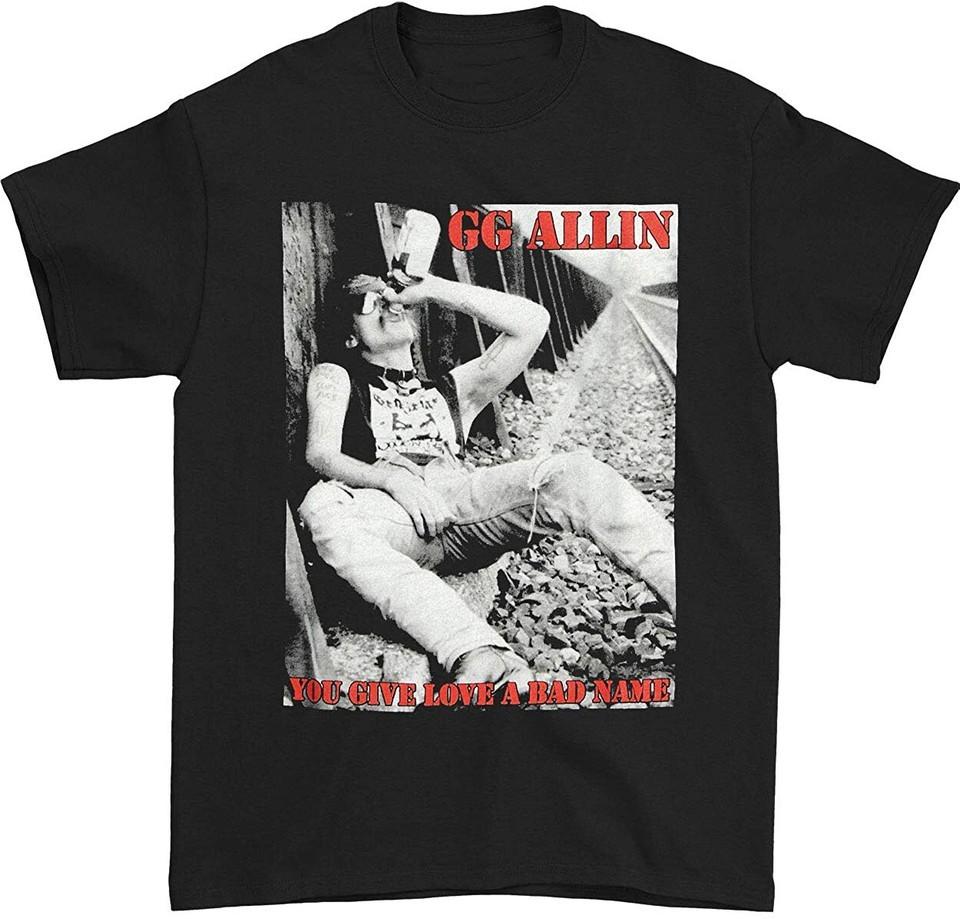 GG Allin Men s You Give Love A Bad Name Short Sleeve All Size Shirt E292 M