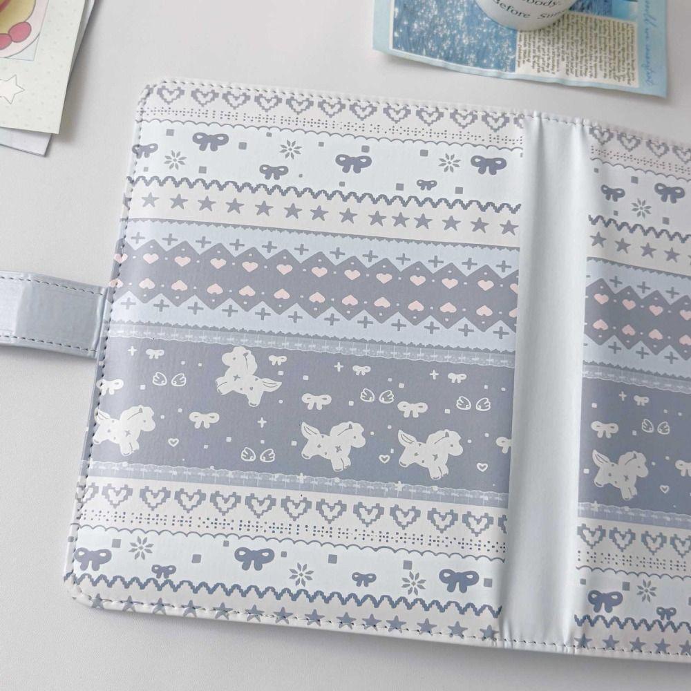 Cartoon A5 Photocard Holder PU Leather Loose-leaf Photo Album Large Capacity Fairland Pattern Photo Binder