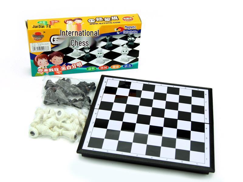 

Qiqi Le Мини Магнитный Складной Шахматный Набор - Портативная Интеллектуальная Игрушка и Подарок