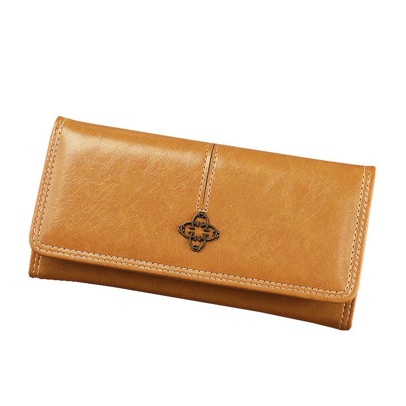 Multifunctional 0% off student handbag wallet women's long retro zipper large capacity multi-card change bag