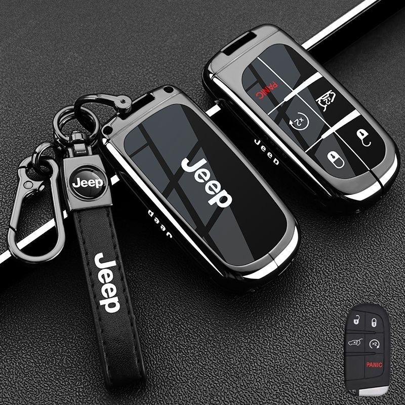 Car Remote Key Case Cover Protect Shell Bag For Jeep Renegade Compass Grand Cherokee for Chrysler 300C Wrangler Accessories