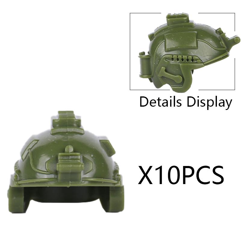 MOC Military SWAT Soldiers Building Blocks Accessories Set Medical Box Vest Backpack Bricks Kids Gift