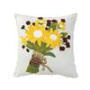 Floral Pillow Cover 18" X 18" Flower Throw Pillow Case Zippered Rustic Pillow Cover for Living Room Sofa Couch Bedroom Decoration