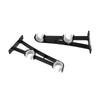 2 Pcs Matte Black Double Curtain Rod Holders Durable Double Stand Hook  Bedroom