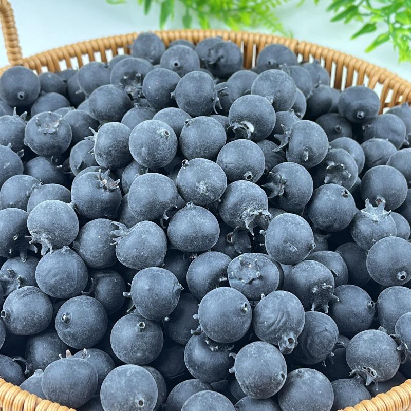 20Pcs Blue Fruit Model Po Props Simulation Blueberry Diy Fake Fruit Artificial Blueberry Simulation Fruit Home Decoration