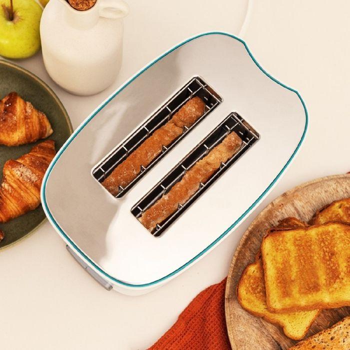 Grille-pain - Cecotec - Toast&Taste Double W - 650 W - Double Fente Large - Facile À Nettoyer