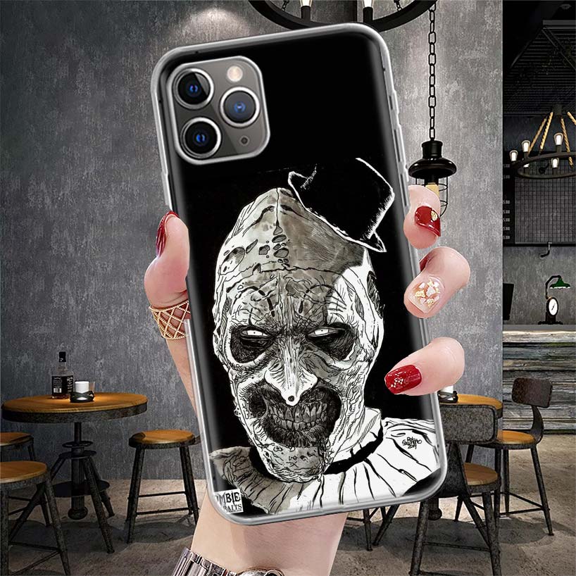 Horror Movie Terrifier Soft Phone Case For IPhone 11 17 Air 16E 16 Pro Max 15 + 14 Plus 13 Mini 12 Apple 7 SE 8 Fundas Coque 11