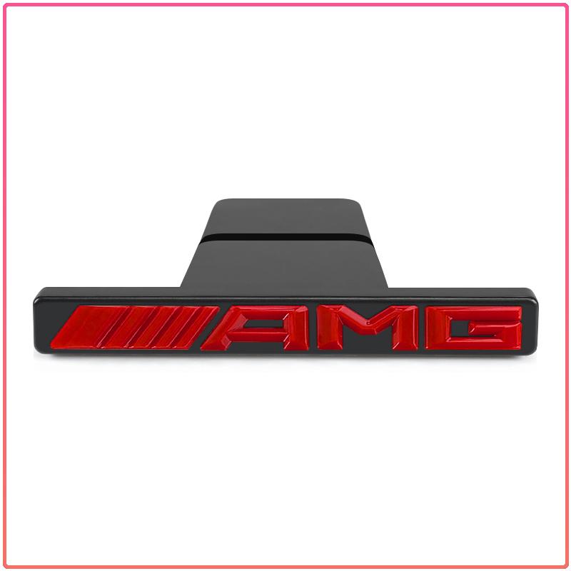 1Pcs Auto Front Grill Badge Emblem AMG Logo Styling For Mercedes-Benz CLS GLC GLK W211 W221 W220 W163 W164 W203 W204 A B C E S SLK Class