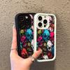 Fashionable Colorful Skull Pattern Phone Case For iPhone 17 16 15 14 13 12 11 Pro Max 17 Air 16E X XR XS 7 8 Plus Soft Cover