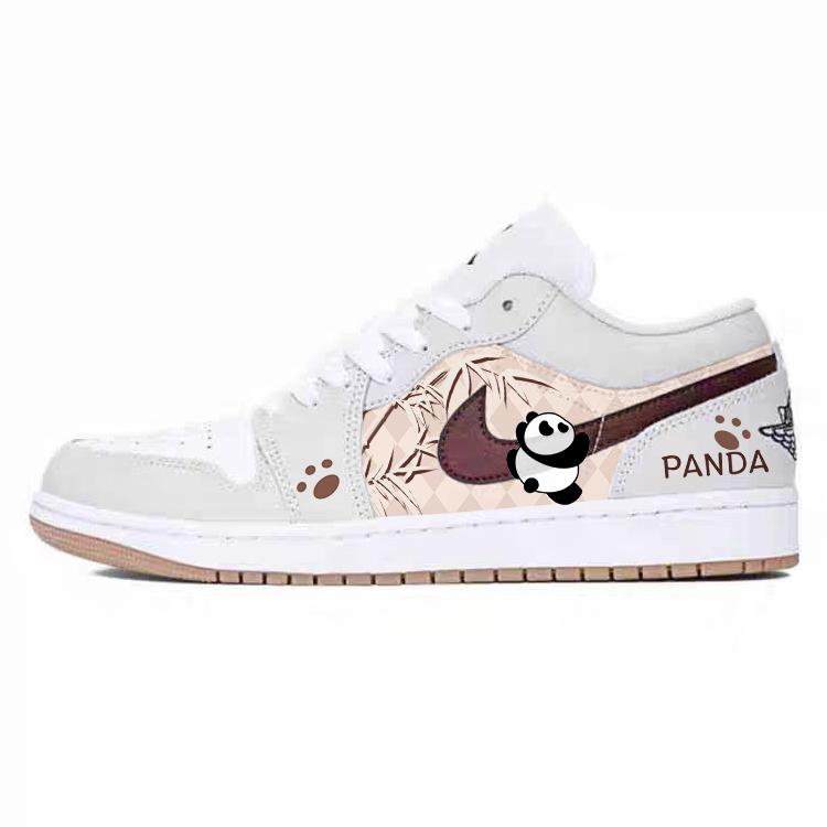 Jordan Air Jordan 1 Vintage Basketball Shoes Unisex Low top White/Gray 553558-146(Team56-) 44