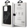 Karl Lagerfeld Klhcp15L3Drksdlk Iphone   15 Pro 6.1 Czarny/Black Hardcase 3D Rubber Signature