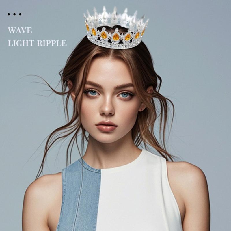 Royal Inspired 8 Eye Tiaras Headpiece Attractive Dance Hair Decors Perfect For Brides Bridesmaids And Formal Event