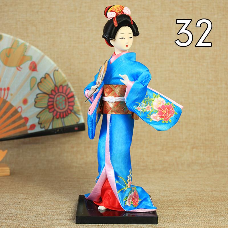 Krásné japonské figurky gejš Panenky s krásným kimonem Domácí dekorace na plochu Miniatury Kolekce ozdob z gejš Dárek