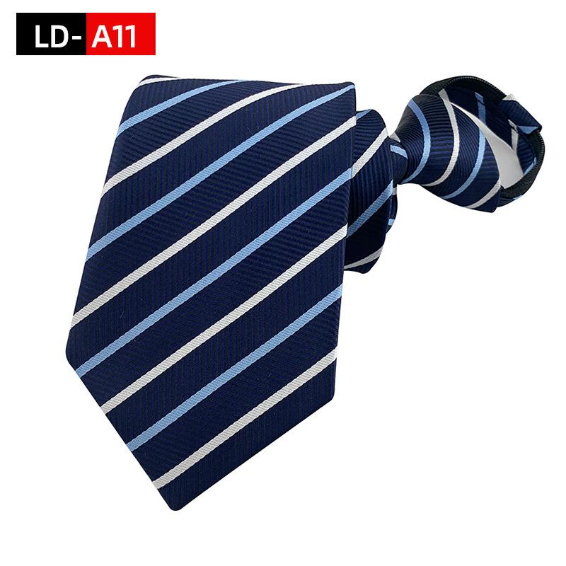 8Cm Herren Business Krawatte Reißverschluss Krawatte Faule Knotenfreie Krawatte Anzug Accessoires
