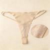 Sexy Ice Silk Low-Waist Seamless Thong - Women's Plus Size Sports Fitness Underwear