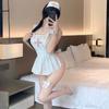 Sexy Lingerie Sexy Nurse Maid Outfit Os Cosplay Hollow Halter Free Nightdress Uniform Suit Female