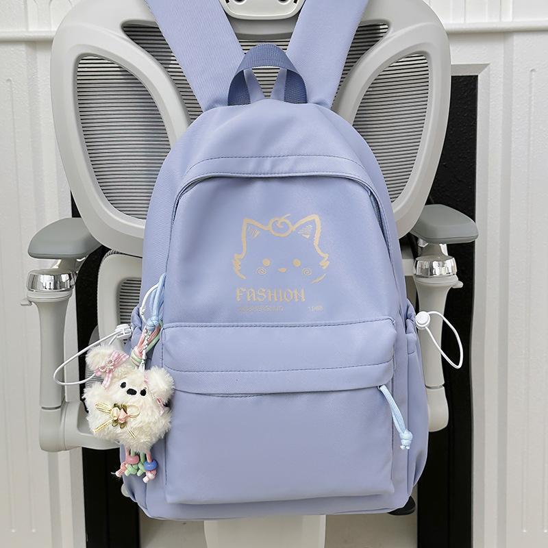 Schoolbag backpack ins light and cute backpack large capacity high school student versatile student simple high value college style