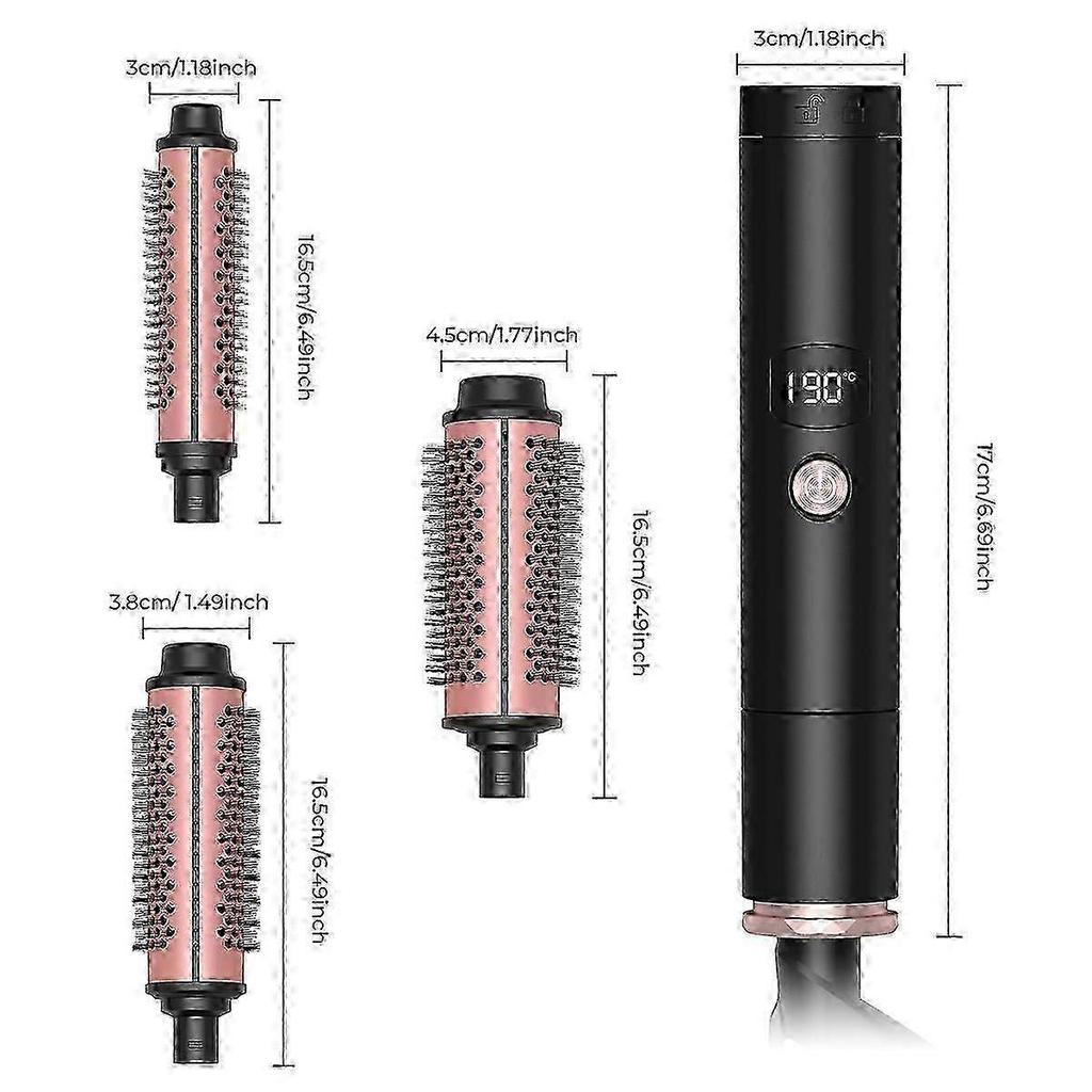 Wavytalk Thermal Brush, Ionic Heated Round Brush for Voluminous Styles, Ceramic Ion Technology Reduces Hair Damage, Fast Heating for Quick Styling