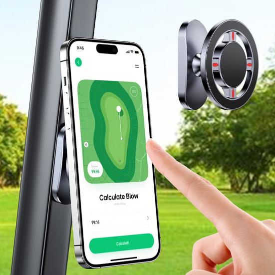 Golf Cart Phone Holder Magnetic Smartphone Holder on Golf Cart Phone Holder for MagSafe Phones Golf Cart Accessory Men Dad Golfers Gift