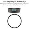5Pcs Black Replacement Rubber Lid Ring Compatible with Travel Mug 16oz & 20oz Gasket Seals Lid for Ulated Stainless Steel Tumblers, Coffee Cups
