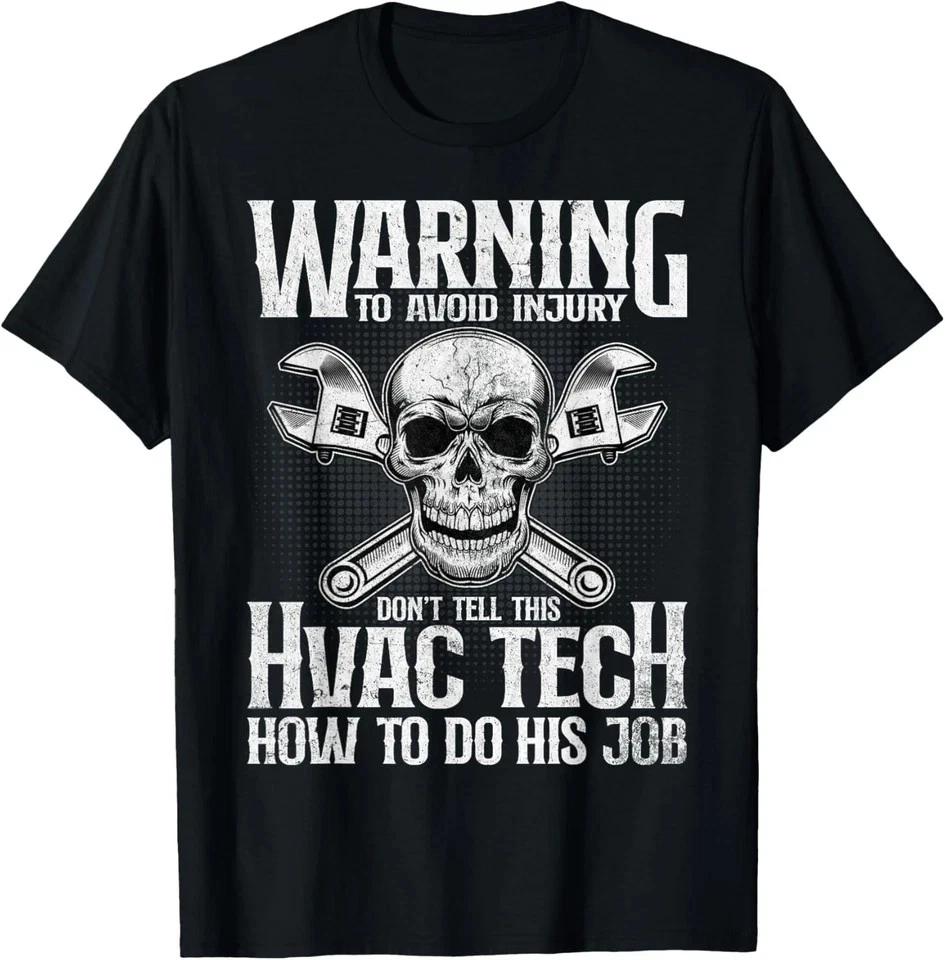 Mens HVAC Technician Funny HVAC Tech Novelty Gift T-Shirt 4XL