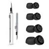 4 Pairs Silicone Ear Tips & 2in1 Earphone Cleaner Brush Tools for Airpods Pro 1 2 Earphones Wireless Noise Reduction Pad BT Earp