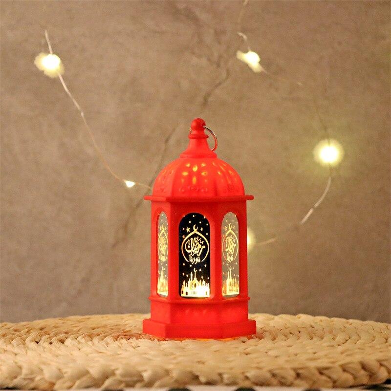 Eid Mubarak LED Wind Lamp Ornament Islam Muslim Party Decor Supplies Ramadan Wind Lantern Eid Decoration for Home Party Gift