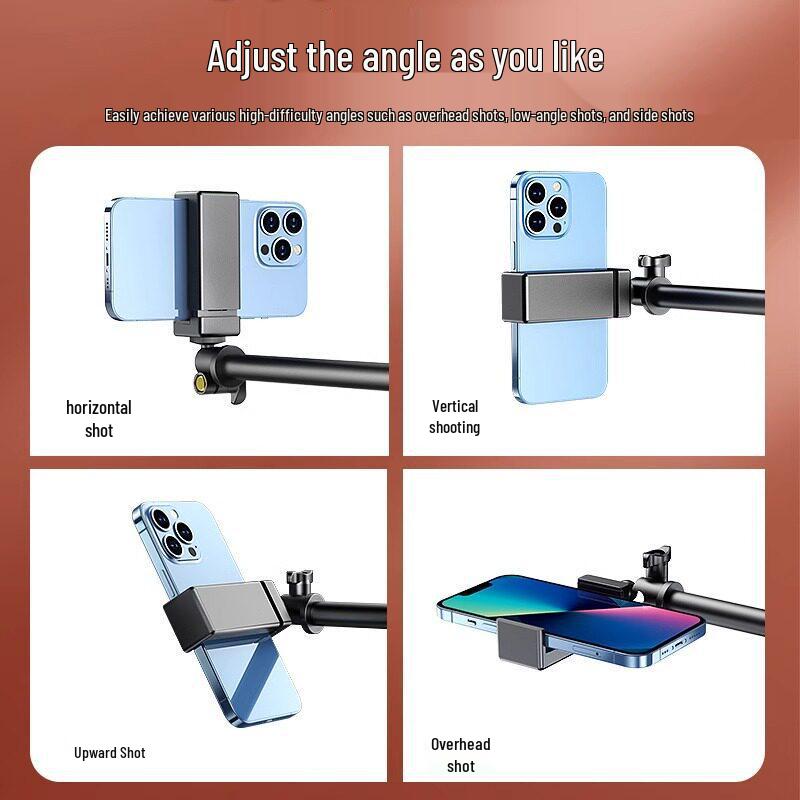 2026 Pro Desktop Phone Holder for Live Broadcast, Vlog, Video Recording & Food Photography