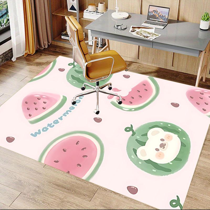 1PC Watermelon Carpet Ultra Soft, Thick & Absorbent, Non Slip Machine Washable Mat for Entryway