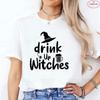 Funny Halloween Womens Tshirts Drink Up Witches Shirt Oneck Short Sleeve Tees Women Tshirts Fashion Casual Tees Clothing