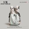 UR 2024 Lightweight Nylon Backpack - Large Capacity Schoolbag for Junior & Senior High Students, Perfect for Short Trips