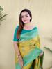 Indian Silk Saree for Women | Rich Woven Border & Contrast Pallu | Festive Ethnic Outfit