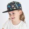 Five-Panel Structure Toddler Flat Brim Cap Cartoon Print Baseball Hat  Gift for Youngsters