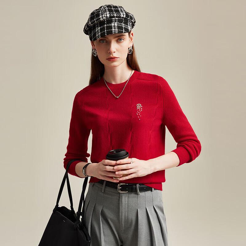Women's Pure Cashmere Round Neck Sweater