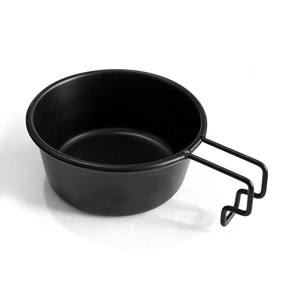 

Lightweight Aluminum Zinc Zinc Alloy Bowl Folding Handle Camping Bowl 3 Colors Portable Picnic Bowl Camping Black