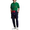 Polo Ralph Lauren Ss23 Vyšívaný svetr s logem dopisu Krátký rukáv Polo tričko Pánské polo trička Zelená MNPOKNI1N822261-300