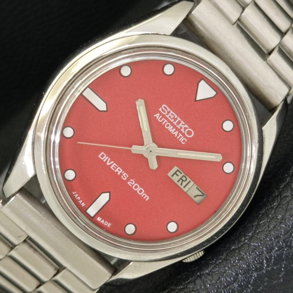 

ПОДЛИННЫЕ ВИНТАЖНЫЕ МУЖСКИЕ АВТОМАТИЧЕСКИЕ ЧАСЫ SEIKO 7009A ЯПОНИЯ ЦИФЕРБЛАТ КРАСНОГО ЦВЕТА a500141-2 R151a-a500141
