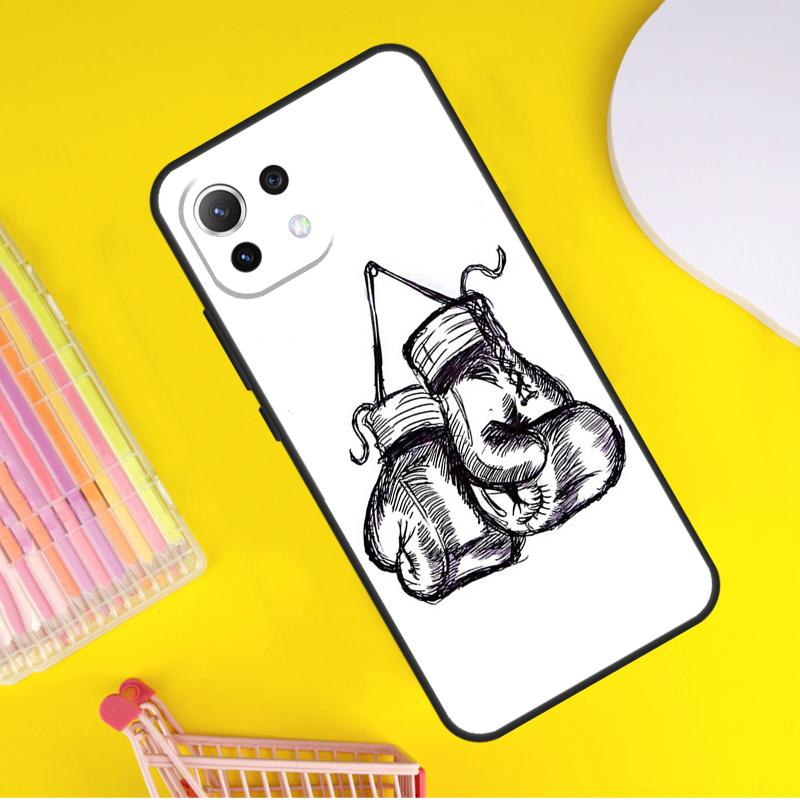 Boxing Gloves Cover For Xiaomi 14T Pro 11T 12T 13T 13 14 Ultra POCO X7 Pro X3 X5 F3 F5 F6 M6 X6 Pro Case