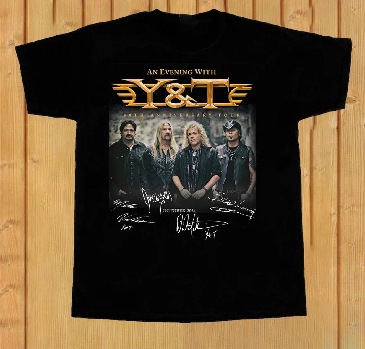 Y&T UK Tour 2024 50TH Anniversary Tour Unisex T-Shirt All Size S To 5XL NI1244 XXL