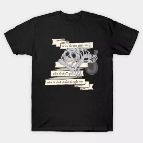 NWT The Last Unicorn Skull Riddlet Dark Skull Gothic Art Funny Unisex T-Shirt... XXXL