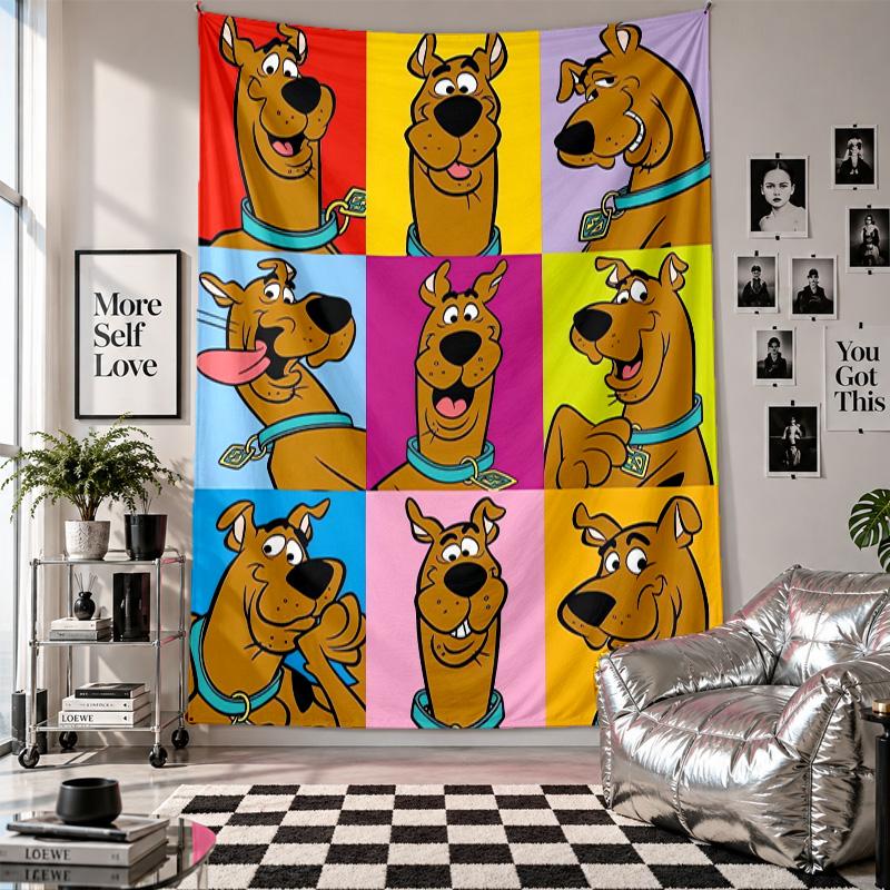 Wall TapestryScooby-Doo Art Hanging Cloth Decorative Background Cover for Room Decoration