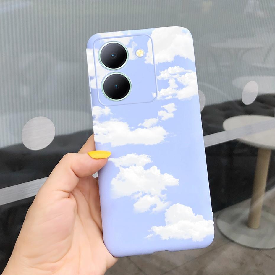For Vivo Y36 Case 2023 Cute Love-heart Pattern Jelly Silicon Soft Phone Back Cases Cover For VivoY36 Y 36 4G 5G V2247