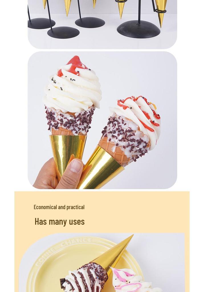Simulation Hot Milk Treasure Ice Cream Cone Toy Decoration