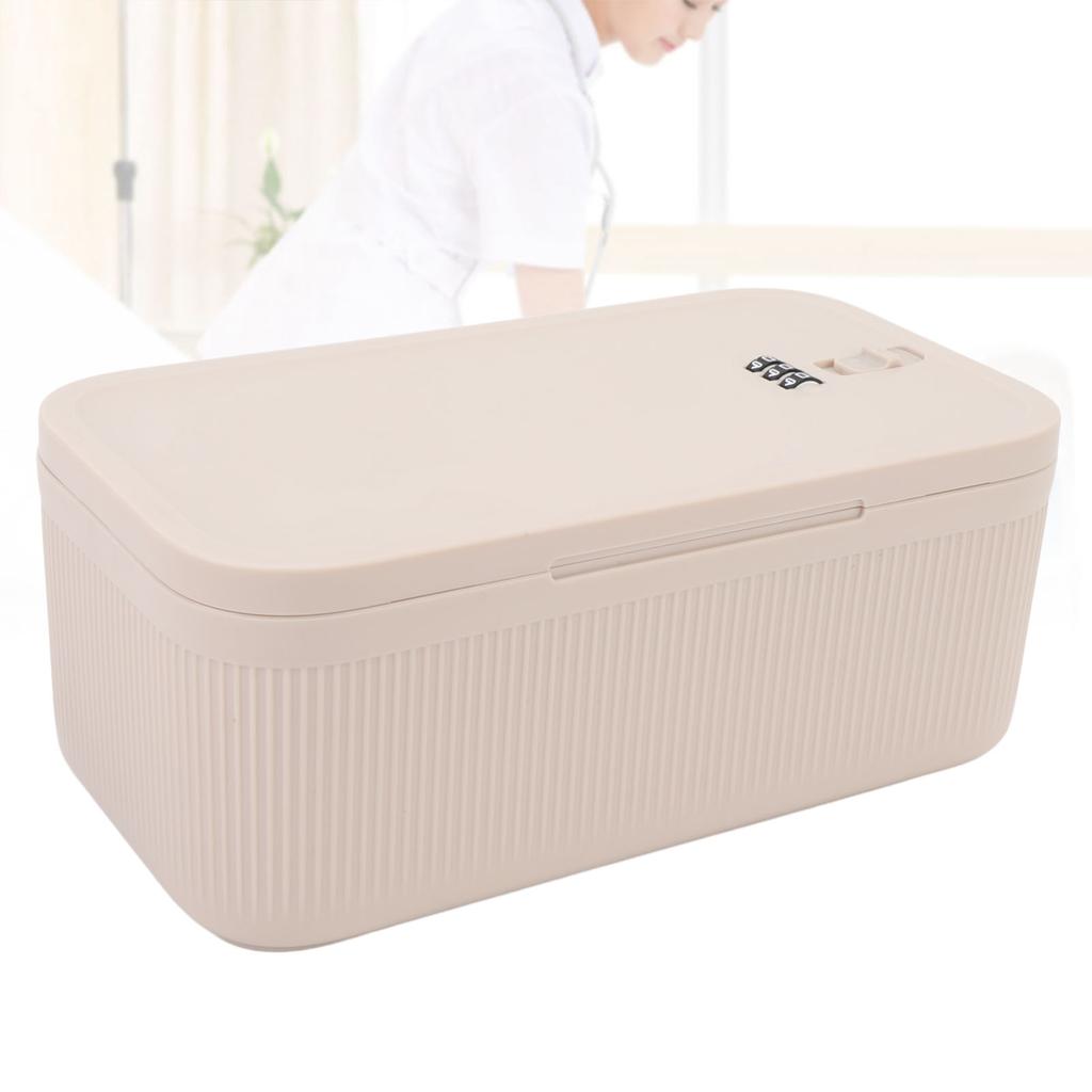 Portable Small Lock Box Combination Lock Box Personal Travel Secure Box with Password for Dorm Trave